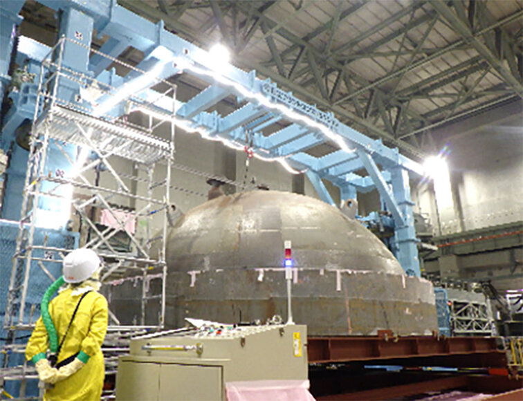 原子炉圧力容器上蓋の解体