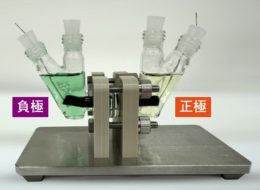 ウラン蓄電池の原理実証の試作機模型